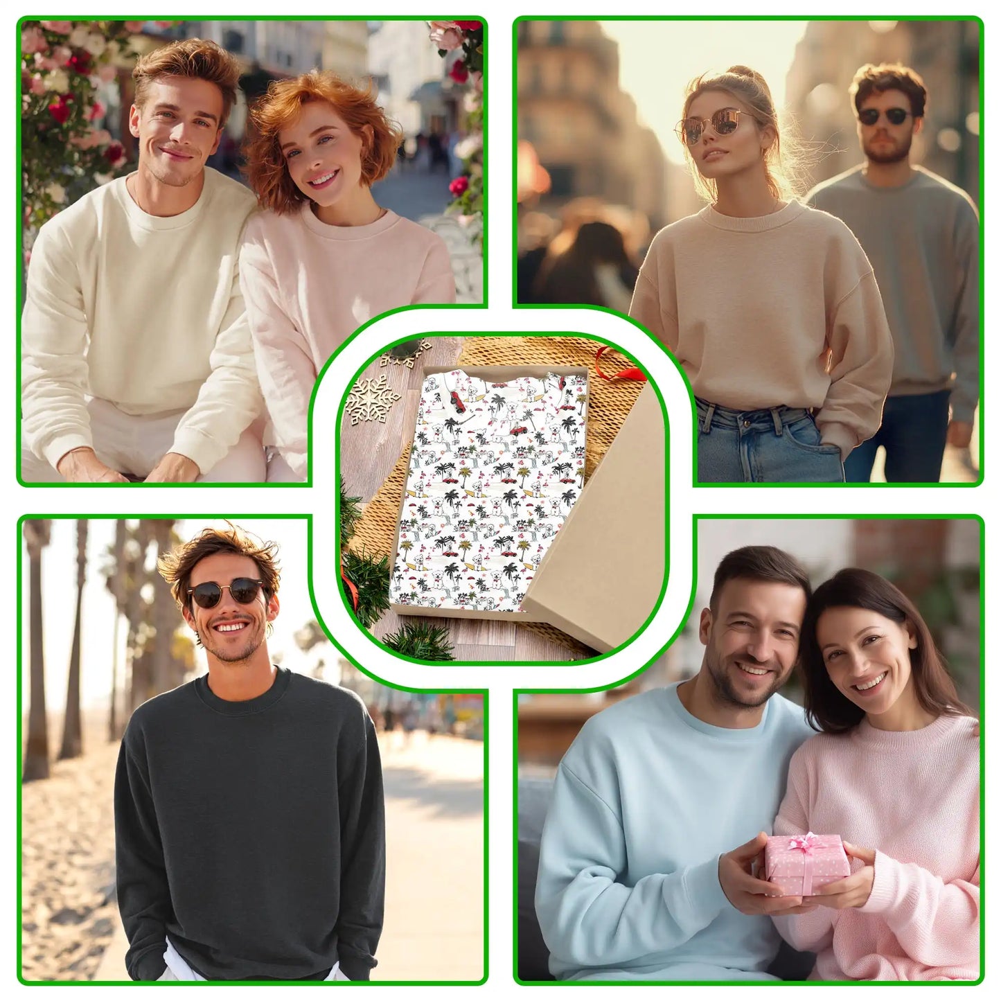 White Terrier Tropical Sweatshirt – Tropical 3D All Over Print Design