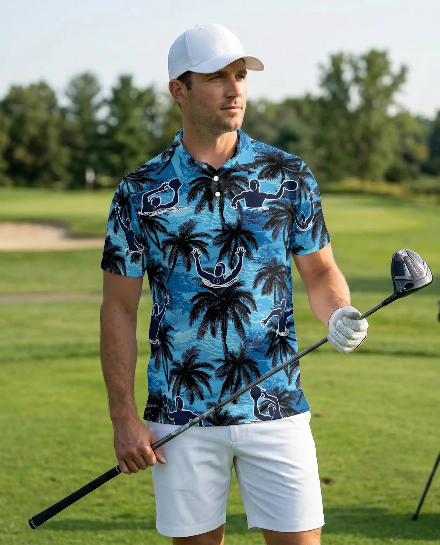 Pickleball Hawaiian Polo Shirt - Tropical Paddle Sport Style | Azhawaiian