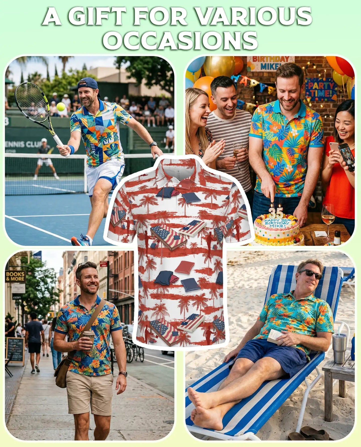 Cornhole Polo Shirt | Azhawaiian