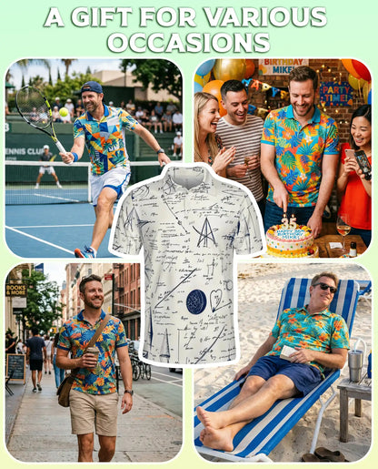 Math Formula Sketch Polo Shirt | Azhawaiian