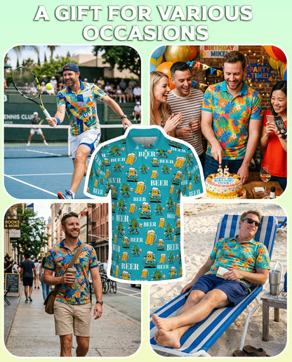 Beer Skate Polo Shirt, Funny Craft Beer Style | Azhawaiian