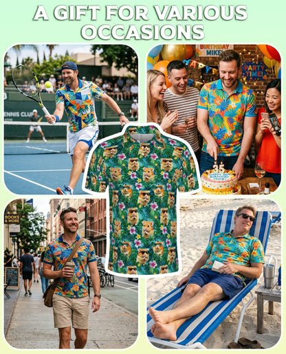 Funny Hamster Hawaiian Polo Shirt | Azhawaiian