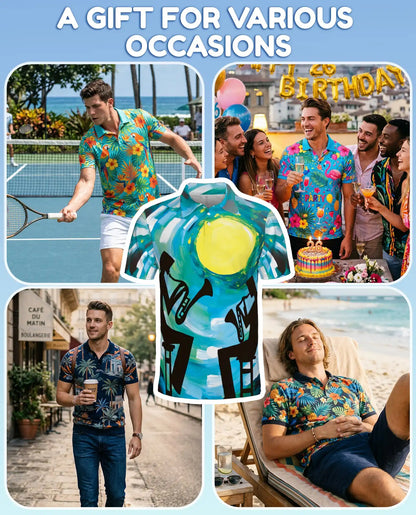 Jazz Trumpet Polo Shirt - Abstract Music Art Style | Azhawaiian