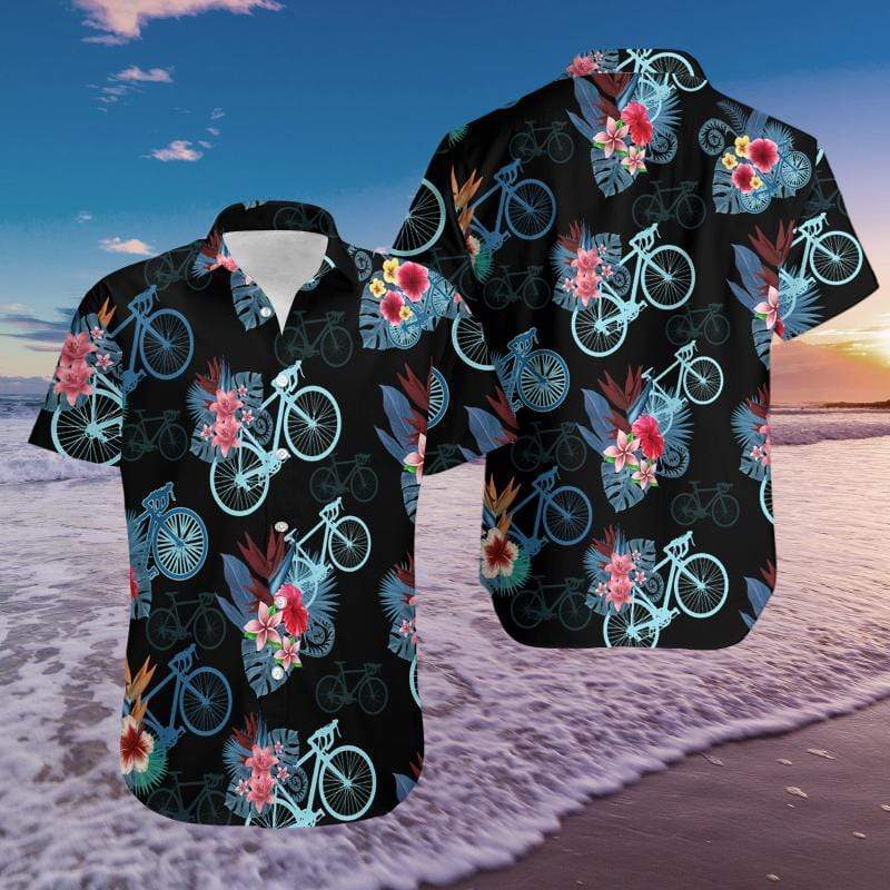 Cycling Bike Aloha Tropical Hawaiian Shirts 3D #DH