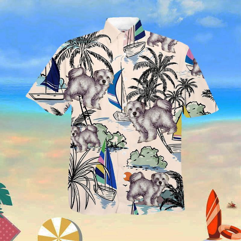 Maltese Summer Beach Hawaiian Shirt