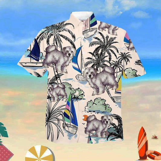 Maltese Summer Beach Hawaiian Shirt