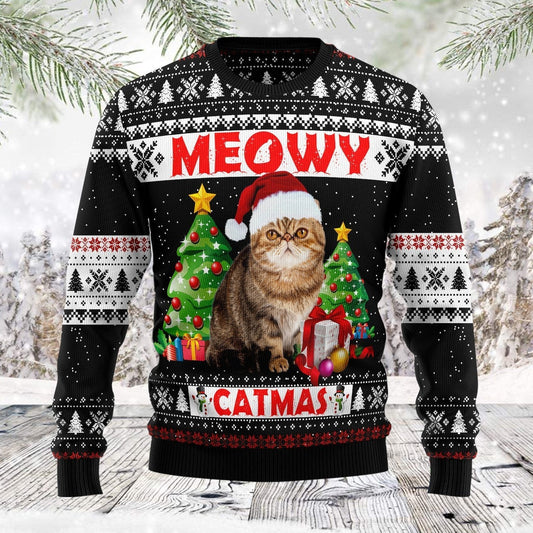 Meowy Catmas Ugly Christmas Sweater 