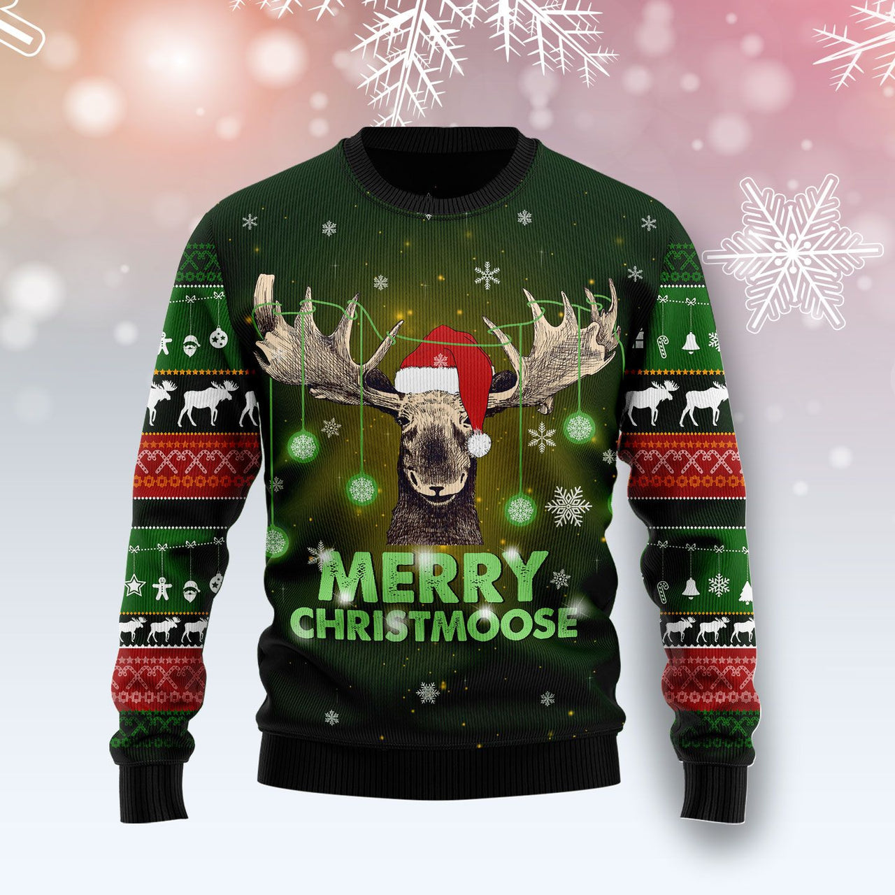 Merry ChristMoose Ugly Christmas Sweater 