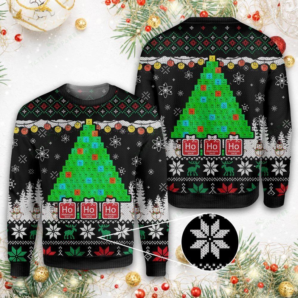 Merry Christmas Science Lovers Ugly Christmas Sweater 