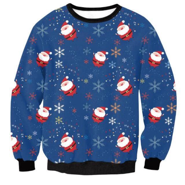 Merry Santa Claus Ugly Christmas Sweater 