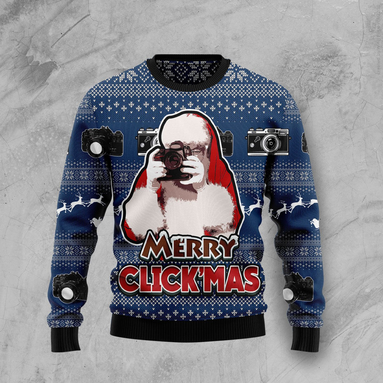 Merry Clickmas Ugly Christmas Sweater 