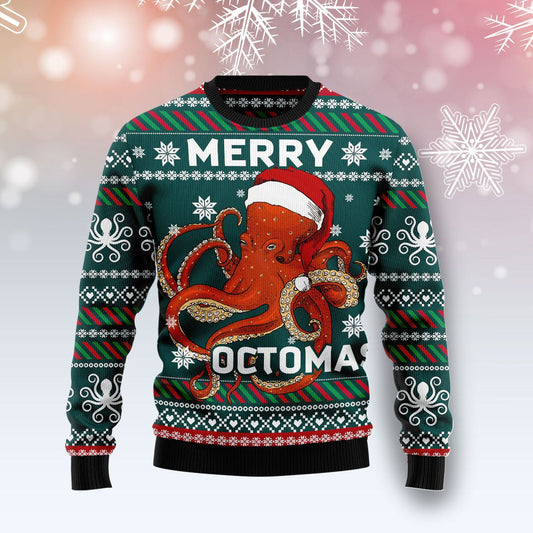 Merry Octomas Ugly Christmas Sweater 