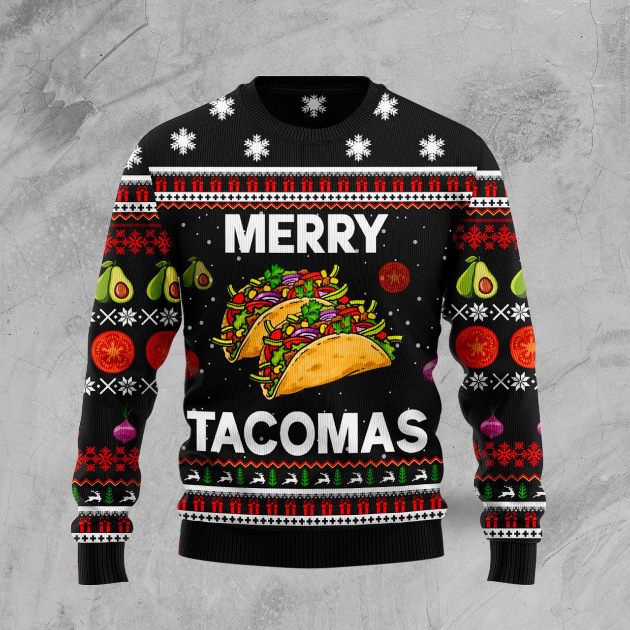 Merry Tacomas Ugly Christmas Sweater 