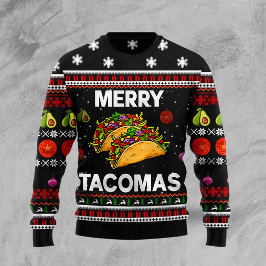 Merry Tacomas Ugly Christmas Sweater 