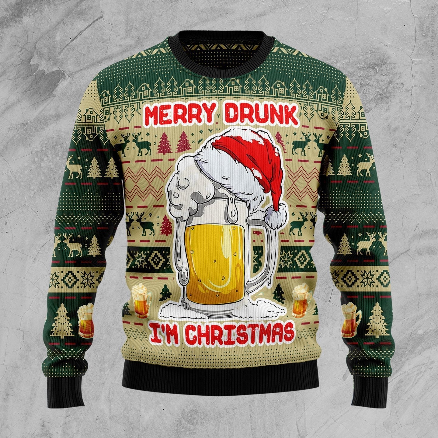 Merry Drunk I’m Christmas Ugly Christmas Sweater 