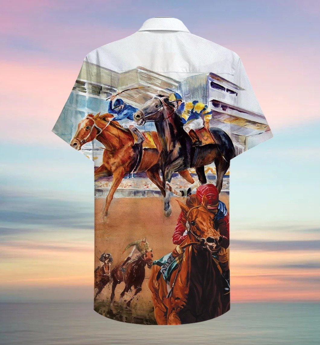 Horse Racing Hawaiian Shirt