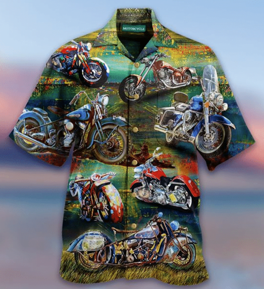 Motorcycles hawaiian shirt