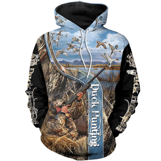 Duck Hunting 3D All Over Print Shirt NQS102 PQB Hoodie