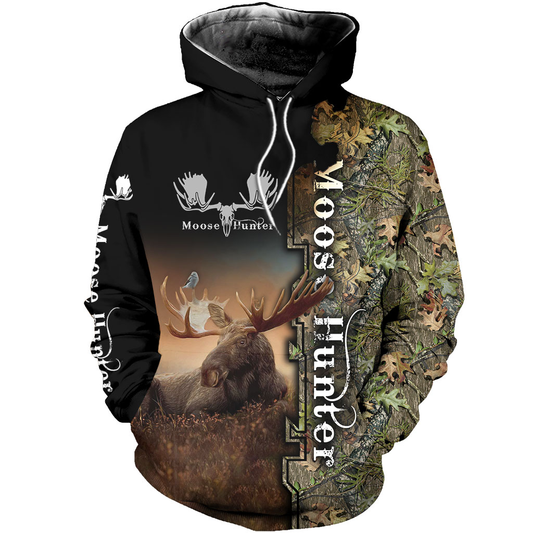 Beautiful Moose Camo 3D All Over Printed Sweatshirt Hoodie Hoodie