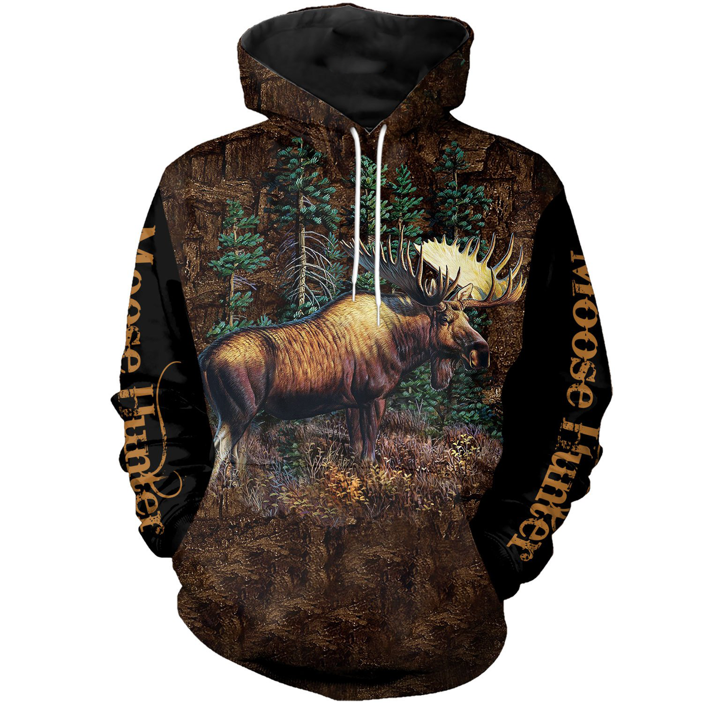 Moose Hunter 3D All Over Printed Shirts For Men Hoodie Hoodie