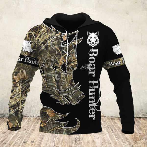 Wild Hog Hunting Camo 3D All Over Print Hoodie Hoodie