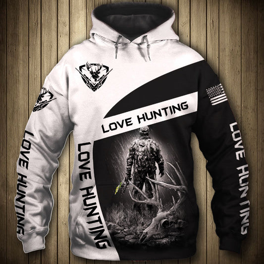 The Hunting Public deer skull bones 3D all over Print Shirt Hoodie