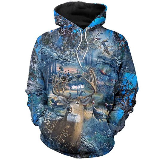 Deer Hunting Camo Hunting clothes 3D all over Print Hoodie Hoodie