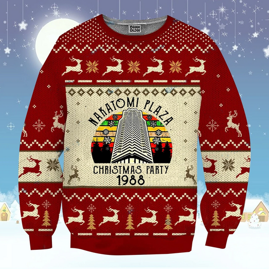 Nakatomi Plaza Ugly Christmas Sweater 