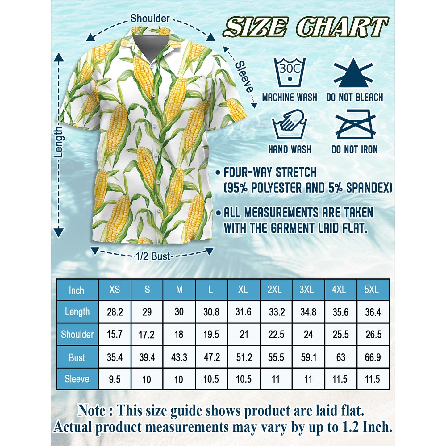 Agricultural Fresh Corn Hawaiian Shirt for Men, Button Down Aloha Shirt - Azhawaiian