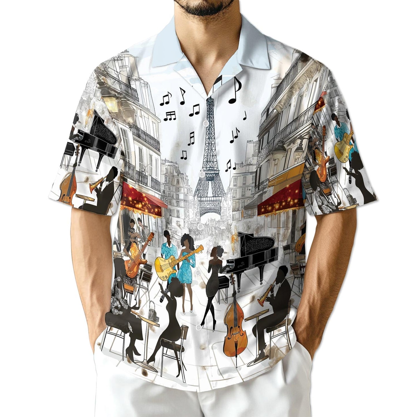 Azhawaiian All You Need Is Jazz Hawaiian Shirt for Men