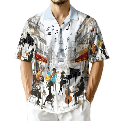Azhawaiian All You Need Is Jazz Hawaiian Shirt for Men