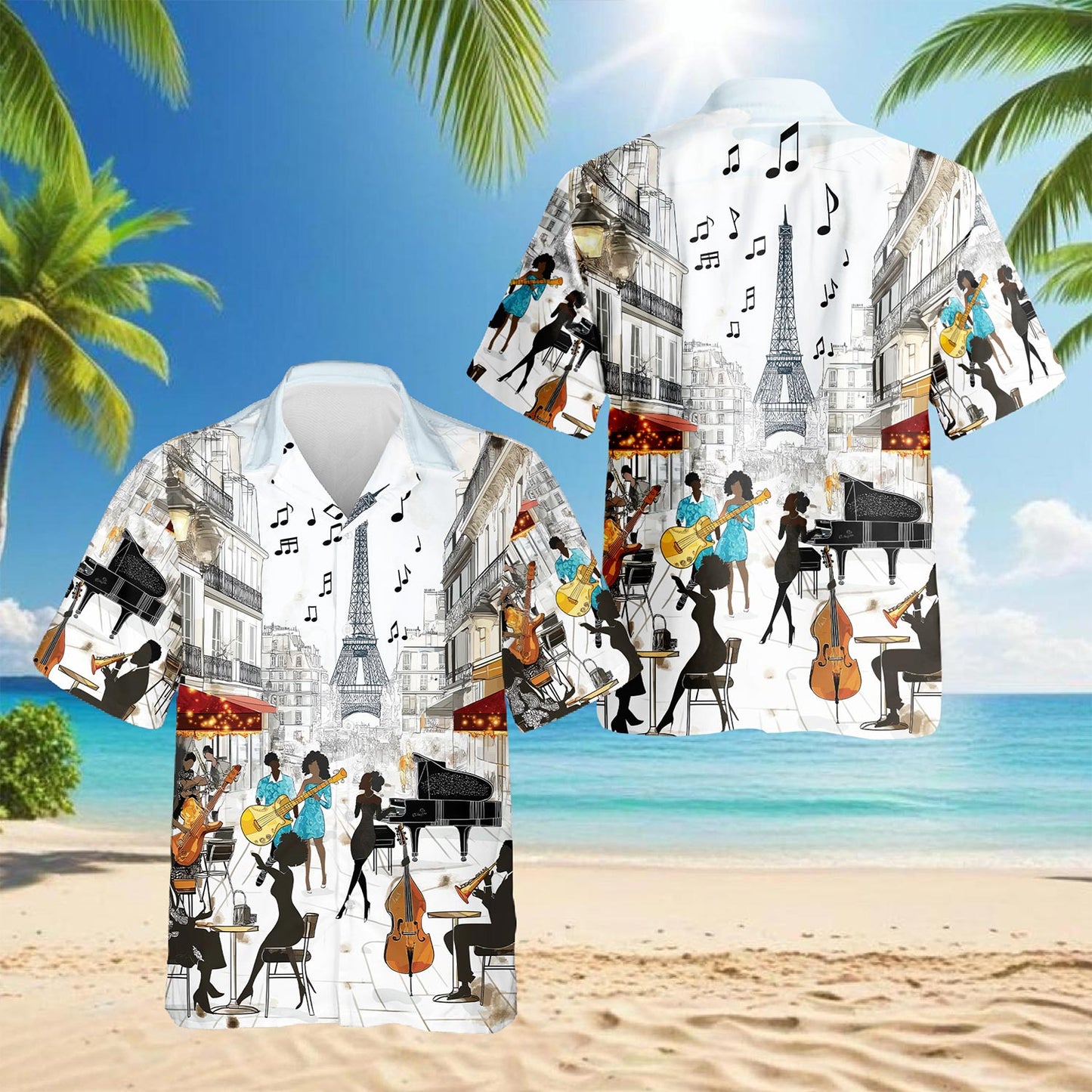 All You Need Is Jazz Hawaiian Shirt for Men, Button Down Aloha Shirt - Azhawaiian