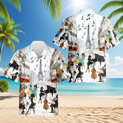 All You Need Is Jazz Hawaiian Shirt for Men, Button Down Aloha Shirt - Azhawaiian