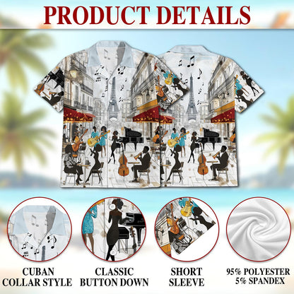 All You Need Is Jazz Hawaiian Shirt for Men, Button Down Aloha Shirt - Azhawaiian