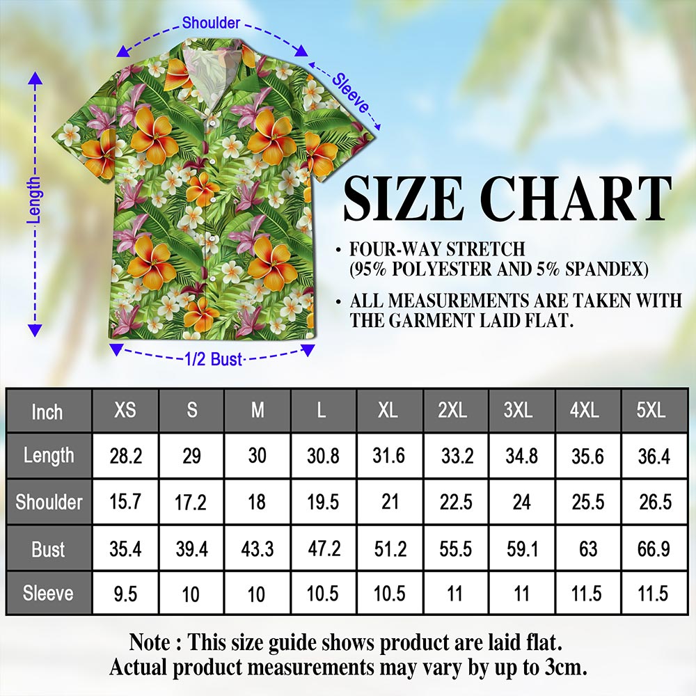 Aloha Tropical Hawaiian Shirt for Men, Button Down Aloha Shirt - Azhawaiian
