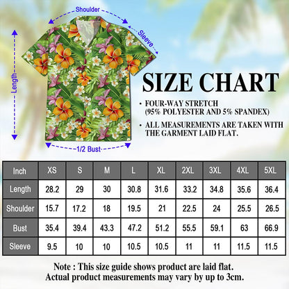 Aloha Tropical Hawaiian Shirt for Men, Button Down Aloha Shirt - Azhawaiian