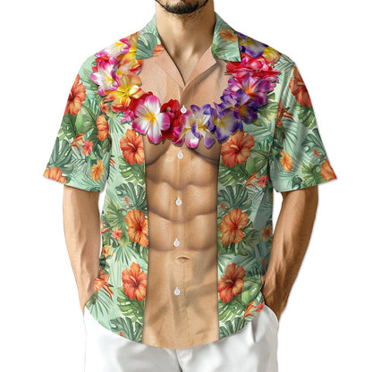 Azhawaiian Amazing Flower Hawaiian Shirt for Men
