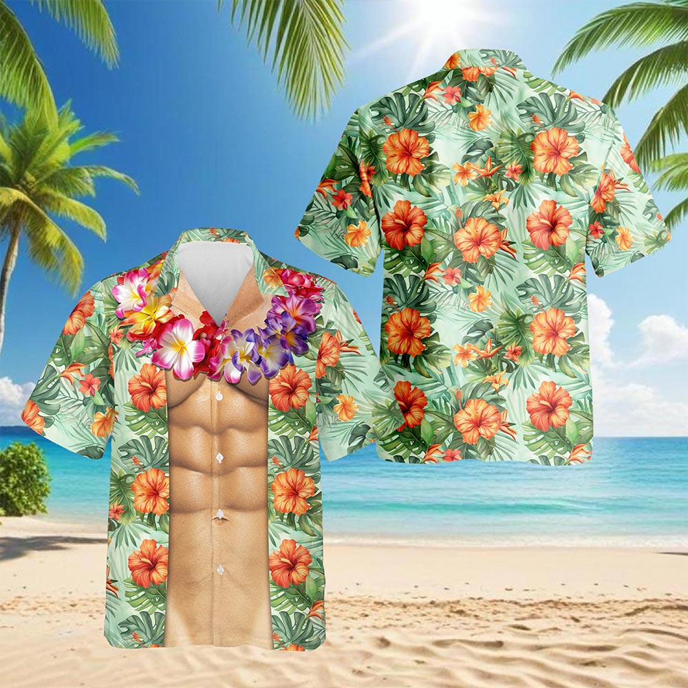 Amazing Flower Hawaiian Shirt for Men, Button Down Aloha Shirt - Azhawaiian