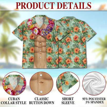 Amazing Flower Hawaiian Shirt for Men, Button Down Aloha Shirt - Azhawaiian