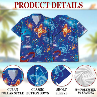 Amazing Physics Hawaiian Shirt for Men, Button Down Aloha Shirt - Azhawaiian