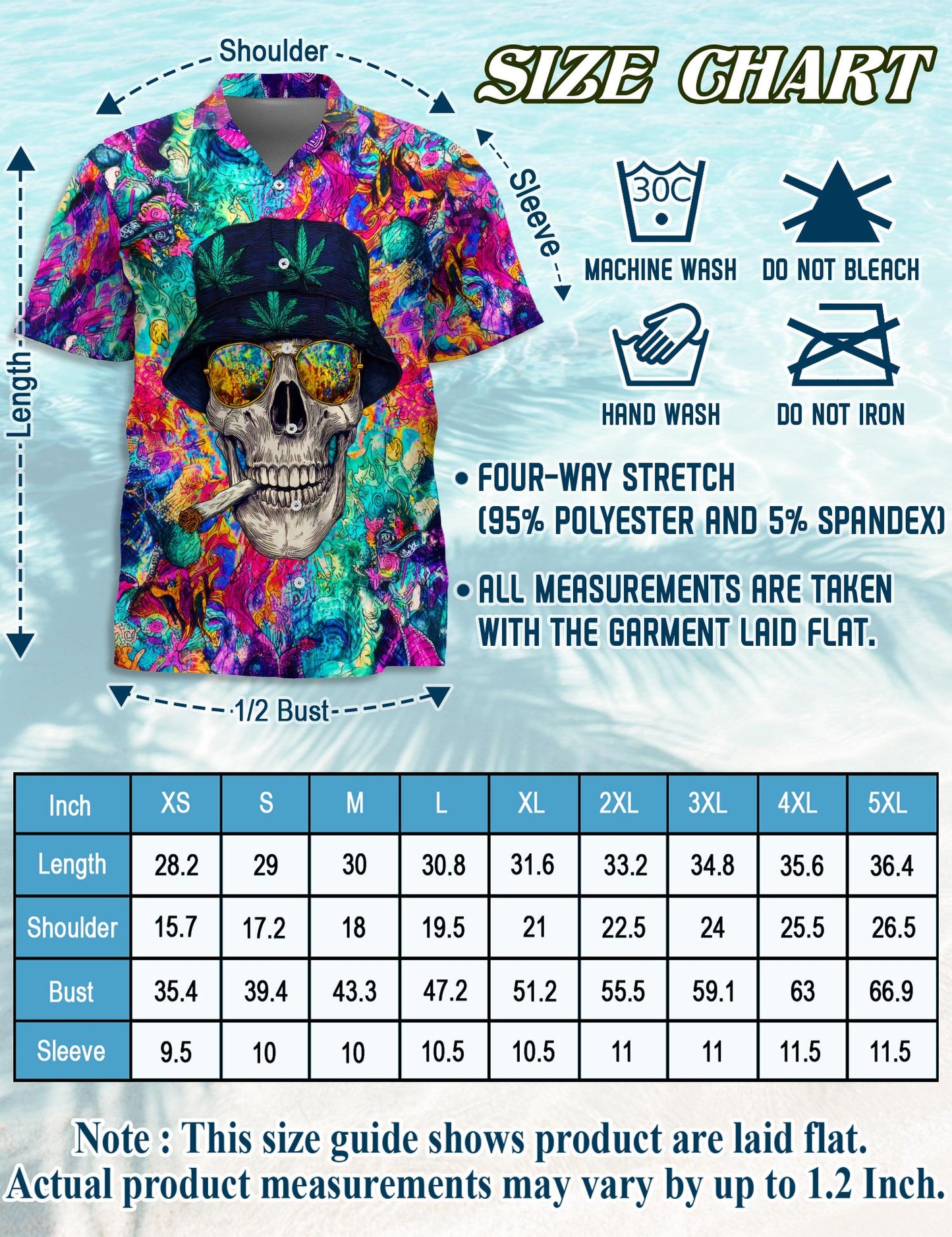 Amazing Skull Hawaiian Shirt for Men, Button Down Aloha Shirt - Azhawaiian