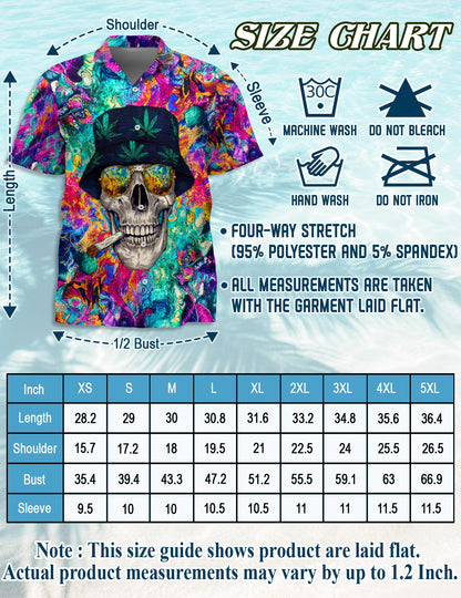 Amazing Skull Hawaiian Shirt for Men, Button Down Aloha Shirt - Azhawaiian