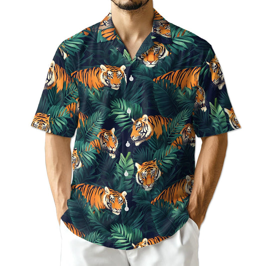 Azhawaiian Amazing Tiger Hawaiian Shirt for Men