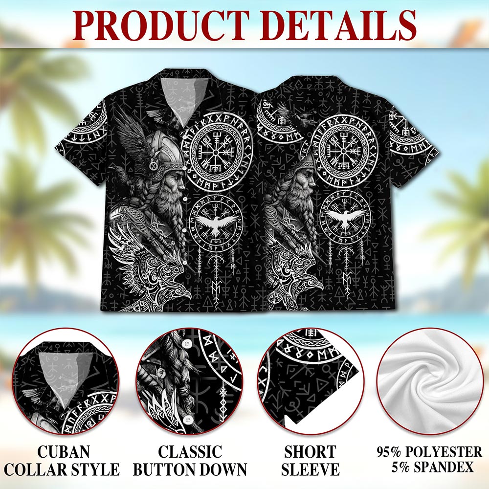 Amazing Viking Hawaiian Shirt for Men, Button Down Aloha Shirt - Azhawaiian