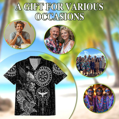 Amazing Viking Hawaiian Shirt for Men, Button Down Aloha Shirt - Azhawaiian