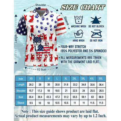 American Chihuahua Hawaiian Shirt for Men, Button Down Aloha Shirt - Azhawaiian