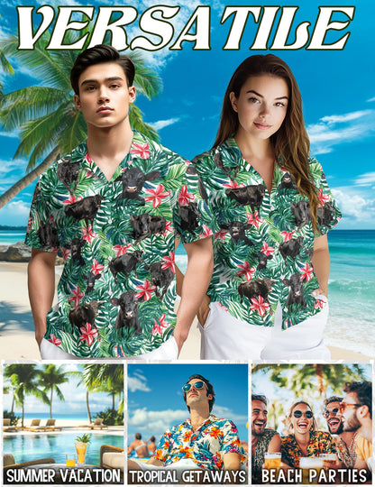 Angus Cattle Hawaiian Shirt for Men, Button Down Aloha Shirt - Azhawaiian