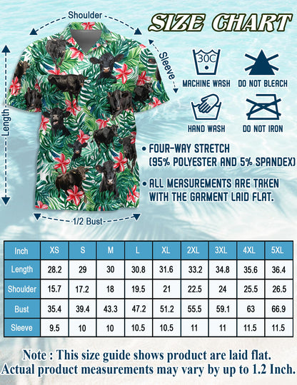 Angus Cattle Hawaiian Shirt for Men, Button Down Aloha Shirt - Azhawaiian