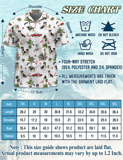 Australian Shepherd Hawaiian Shirt for Men, Button Down Aloha Shirt - Azhawaiian