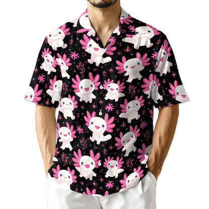 Azhawaiian Axolotl Hawaiian Shirt for Men